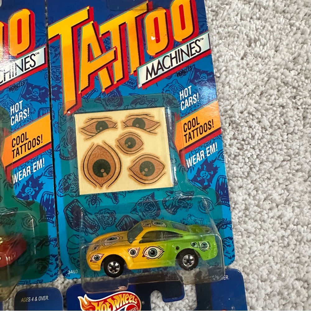 Vintage 1992 Hot wheels Tattoo Machines Die Cast Cars - Picture 7 of 9
